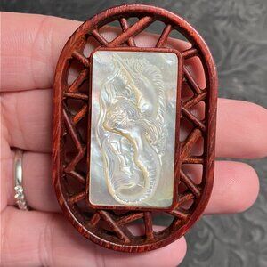 Mermaid and Marlin Swordfish Pendant Ornament Mini Art